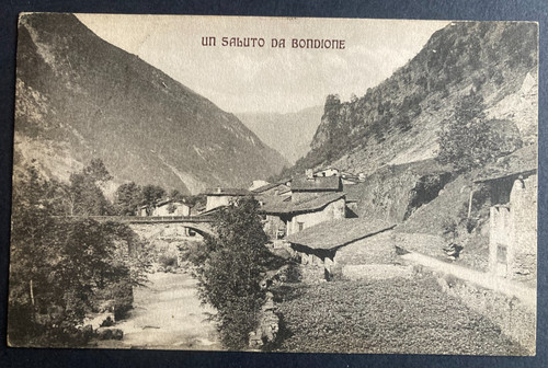 Cartolina bergamo bondione - cartolina,