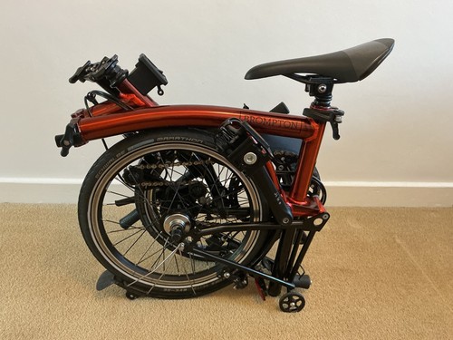 Brompton line flame red - c,