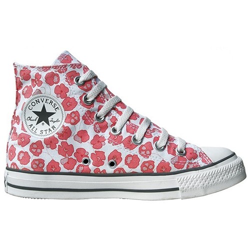 Converse bianco rosa fiori - converse,