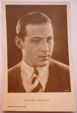 CARTOLINA RODOLFO VALENTINO - RUDOLPH VALENTINO - NON VIAGGIATA - ANNI '20 9/17 