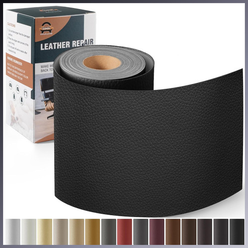 Kit riparazione pelle nero - kit,