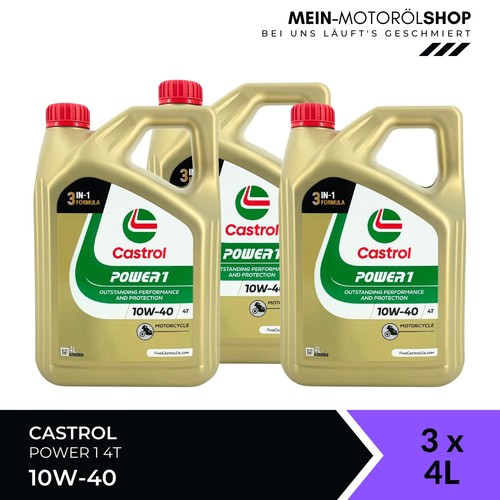 Castrol power 10w 40 3x4 - castrol,