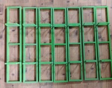 IKEA Lerberg 34" supporto a parete media CD DVD VIDEOGIOCO scaffale rack lotto di 7 verde