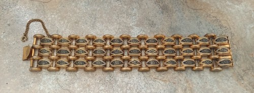 Damascene large bracelet