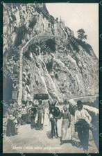 Napoli Capri Salita Anacapri Scala Antica Foto cartolina MX1173