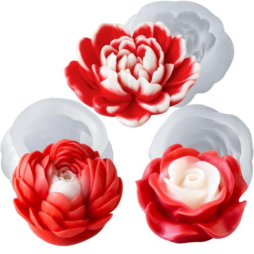 Fiore silicone candele - , stampi