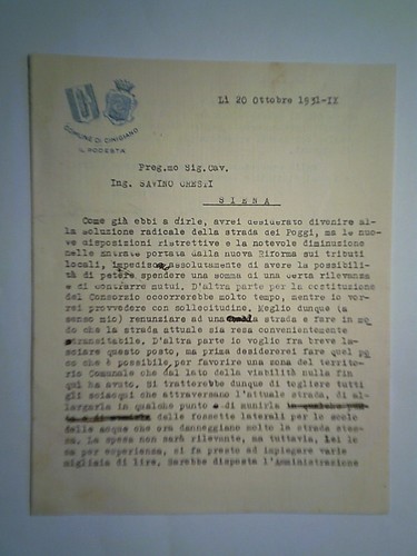Lettera comune cinigiano - lettera,