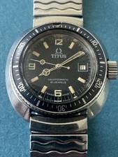 OROLOGIO SUBACQUEO VINTAGE ANNI 60 SOLVIL TITUS CALYPSOMATIC 21J AUTOMATICO SPLENDIDO TROPICALE