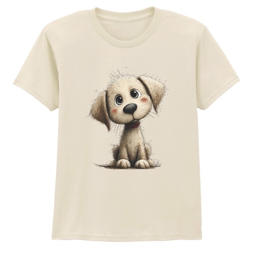Shirt acquerello cucciolo - acquerello,