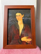 frida kahlo, dipinto olio su
