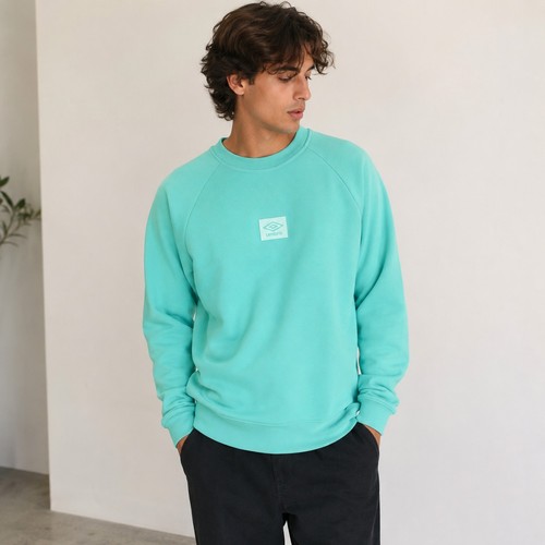 Felpa uomo umbro mint - umbro, s