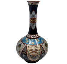 Vaso antico meiji cloisonne - vaso,
