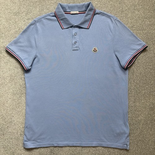 Polo moncler blu chiaro taglia - polo,