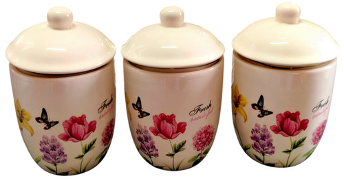 Set barattoli ceramica - 3, in