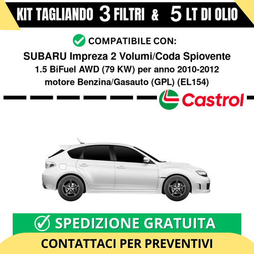 Tagliando per subaru impreza - impreza, 2