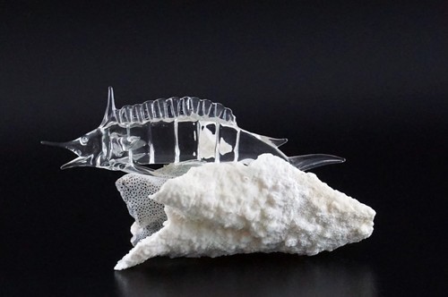 Scultura pesce marlin - in, vetro