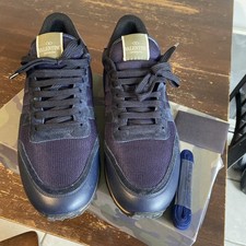 Sneakers Rockrunner Valentino Garavani uomo pelle blu taglia 45 tg13 