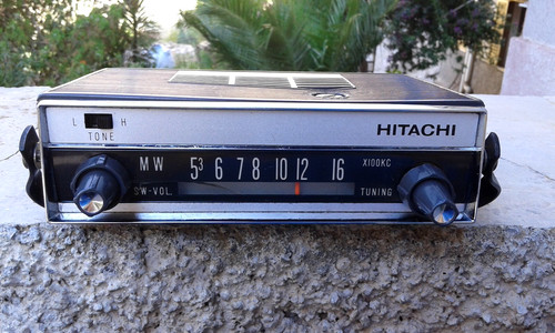 Autoradio epoca hitachi - d'epoca,