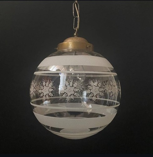 Antico lampadario palla - palla, in