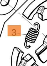 MOLLA FRIZIONE PER MOTOSEGA