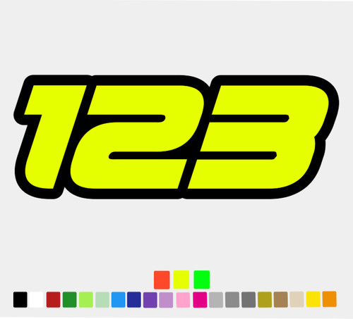 Numeri racing personalizzati - numeri,