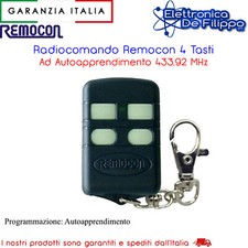 REMOCON SIRIO RADIOCOMANDO APRICANCELLO 4 CANALI 433 Mhz UNIVERSALE