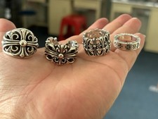 Anello croce gotica doppio