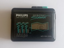 *LEGGI Vintage PHILIPS D-6616 Moving Sound Lettore di Cassette Portatile Walkman