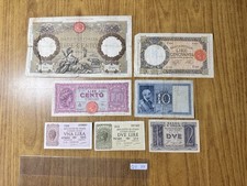 LOTTO 7 BANCONOTE LIRE 100