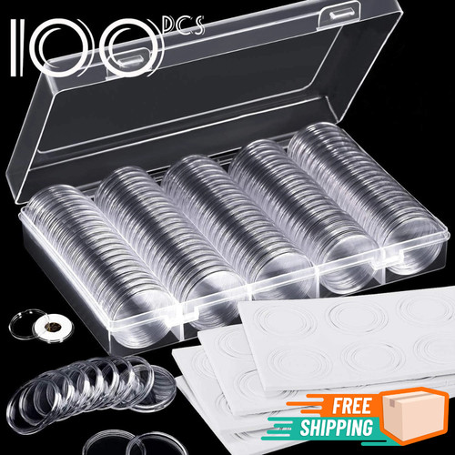 100 capsule trasparenti per - capsule,