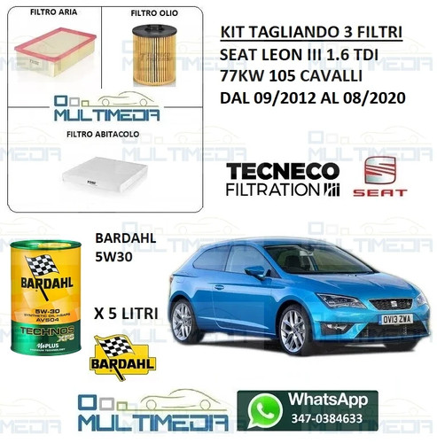 Kit tagliando filtri - tagliando, olio