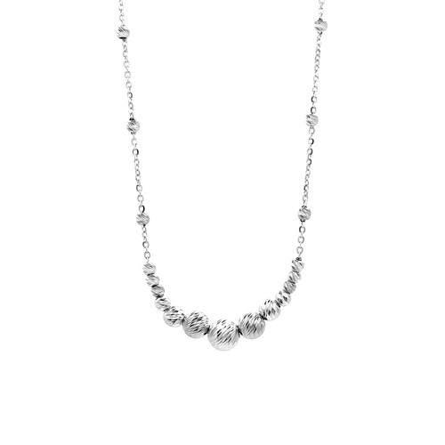 Collana oro bianco carati - bianco, 18