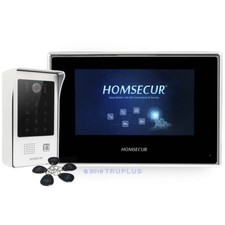 Homsecur 7"" videocitofono domestico con registrazione istantanea e accesso RFID password