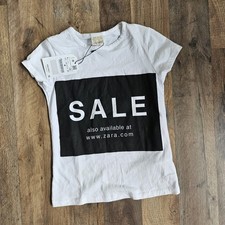 Zara Girl's White Graphic Tee
