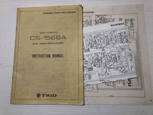 Trio oscilloscopio 1566a - trio, cs-1566a