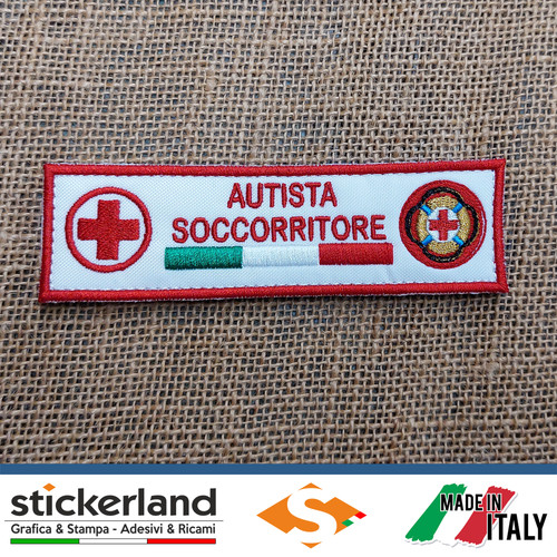 Toppa patch croce - toppa, rossa