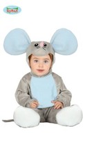 COSTUME TOPO CARNEVALE ANIMALE VESTITO BAMBINO NEONATO UNISEX TOPOLINO MOUSE