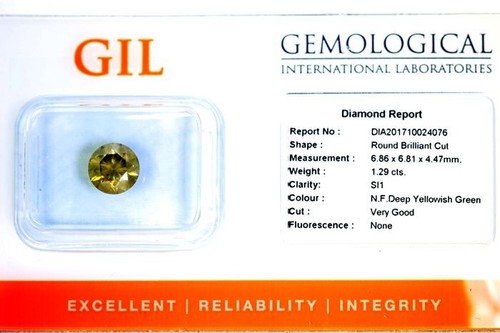 Diamante naturale certificato - diamante,