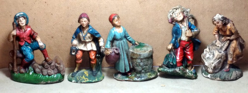 Personaggi presepe gesso - da, in