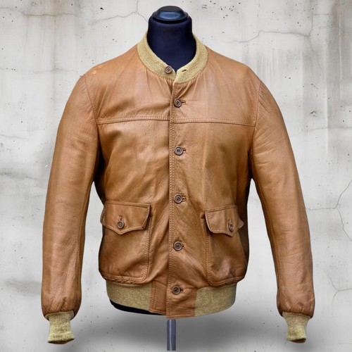 Giubbotto bomber pelle vintage