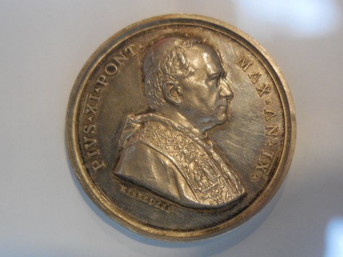 Vaticano medaglia papa pio - medaglia, xi