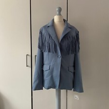 Giacca blazer spalle frange