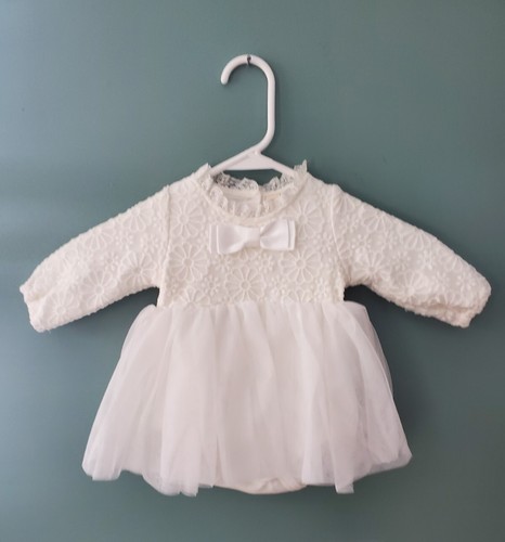Abito bambina avorio - , ricamato