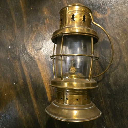 Antica lanterna wilcox ottone - antica,