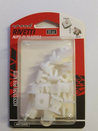 Rivetti plastica pezzi - in, 20