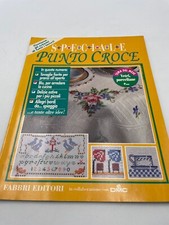 Speciale Punto croce n. 22 tovaglie fiorite blu per arredare la cucina