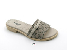 Sandali donna bassi Nero Giardini E513423D scarpe ciabatte Ecru Beige nuove
