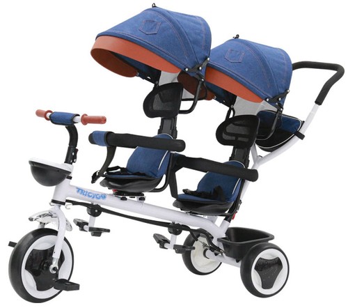 Passeggino triciclo gemellare - passeggino,