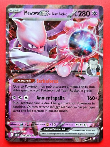 Carta pokemon mewtwo - ex, del