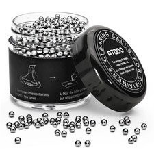 ATDDO 1500 Pezzi Perle di Pulizia 3 mm Palline Pulisci Bottiglie Acciaio Inox
